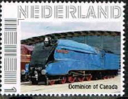 personalised stamp of The Netherlands with trains, trams, stations etc
